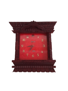 Traditional Handmade Nepali Wooden Watch 12x12 Inches
