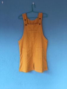 Soft & Light Fine Cotton Orange Suspender Skirt 