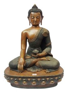 Shakymuni Buddha Statue Double Color Oxidation