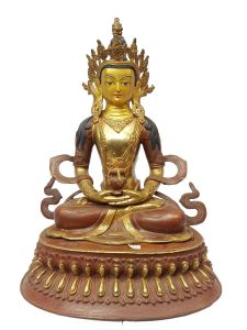 Aparmita Statue Partly Gold Plated Painted Face