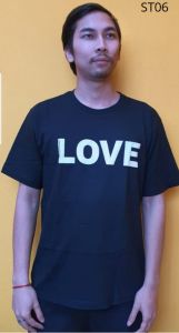 100% Cotton Linen Black T shirt