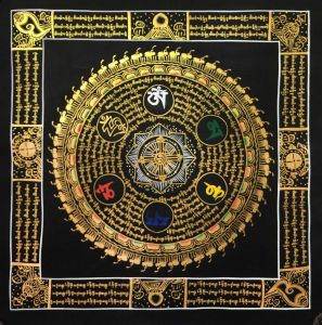  Tibetan Thangka of Mantra Mandala