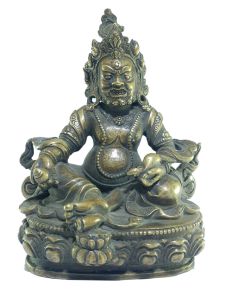  Old Stock , Tibetan Statue of Yellow Jambala 