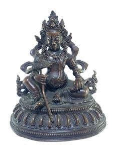  Old Stock , Tibetan Statue of Chatur Maharaj, Chocolate Oxidized , Last Piece
