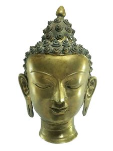  Old Stock Statue of Buddha Head Oxidized , Last Piece 
