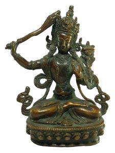  Old Stock Statue of Manjushree Oxidized , Last Piece 
