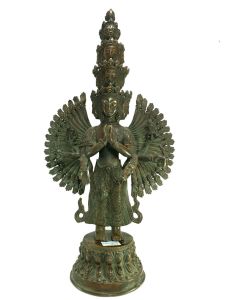  Old Stock Statue of Sahasrabhuja Avalokiteswara, 1000 Arms Lokeshvara Oxidized , Last Piece 