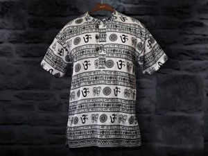 Nepali Handmade Cotton Sage Kurta , White