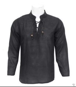 Nepali Handmade Cotton Kurta , Black Dying 