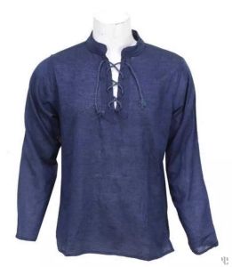 Nepali Handmade Cotton Kurta , Blue Dying 