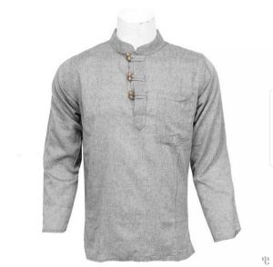 Nepali Handmade Cotton Kurta , Ivory Dying 