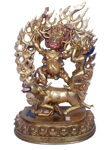 HQ Statue of Yamantaka Shakti, Full Gold Plated