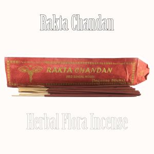  Rakta Chandan , Natural Flora Incense Stick, Red Scandal Wood