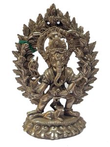 Masterpiece , Sterling Silver, 183 Gram Statue of Ganesh, Old Stock