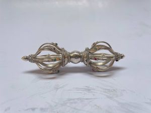  Masterpiece , Sterling Silver, 448 Gram Dorje, Old Stock 