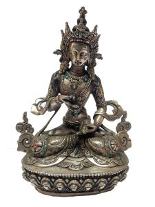  Masterpiece , Sterling Silver, 634 Gram Statue of Vajrasattva, Old Stock 