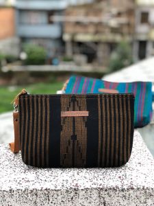 Dhaka, leather, cotton lining Bag or Sangita Clutch 