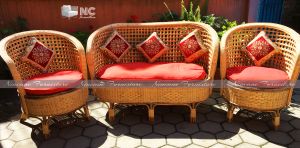 Rattan/Cane Net Sofa Set