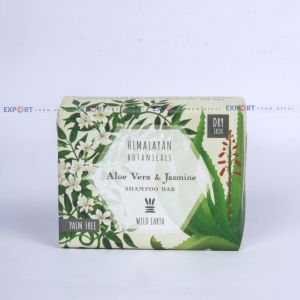 Wild Earth Himalayan Botanicals Aloe Vera & Jasmine Shampoo Bar (For Dry Skin) - 100Gm