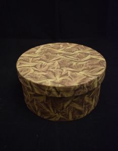 Attractive Printed Design Lokta Paper Round Box