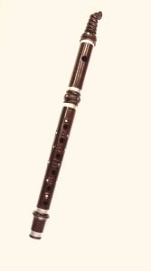 Brown Tip Wooden Carved Flute