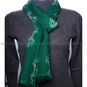 Pashmina Scraf dorjee print-green