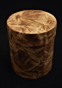 Marble Print Designed Lokta Paper Cylindrical Box