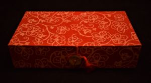 Attractive Floral Printed Lokta Paper Box