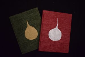 Peepal Leaf Attached Lokta Paper Note Book