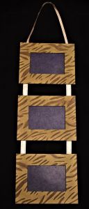 Tiger Printed Lokta Paper Picture Frame