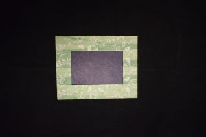 Flower Printed Design Lokta Paper Frame
