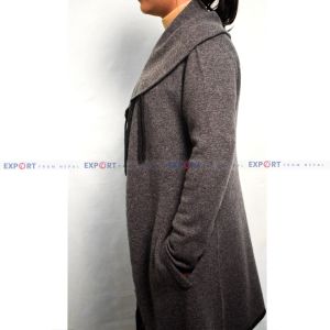 pure cashmere  Nepali  frienge  long  coat  with side pocket  2/26 count  8 gauge  size S,M ,L ,XL,XXL  weight  600 TO 700 grams  