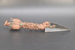3 Face Copper Meditation Tibetan Vajrakilaya Phurba Phurwa Buddhism Dagger