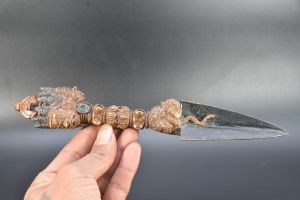 3 Face Copper Meditation Tibetan Vajrakilaya Phurba Phurwa Buddhism Dagger 