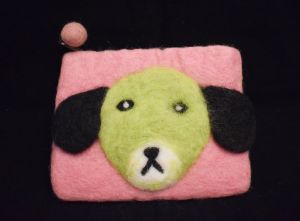 Hand-felted Soft Light-weighted Durable Non-toxic AZO Free Animal Figure Felt Purse