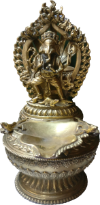 A Set of Two Large Sukunda  44 cm Height Fine Carving