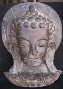 Tibetan Master Quality Hand Carved Wooden Buddha Mask