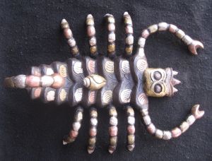 Huge Antique Master Quality Handmade Iron 3 metal work Tibetan Scorpion, Nepal