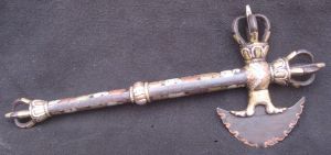 Antique Master Quality Handmade Tantrik Tibetan Dakini Karti Khatvanga, Nepal