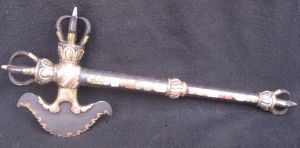 Antique Master Quality Handmade Tantrik Tibetan Dakini Karti Khatvanga, Nepal