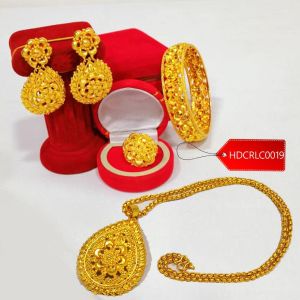 Combo set of Earring, Bangle, Ring, Pendant and Chain (HDCRLC0019)