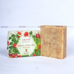 Wild Earth Himalayan Botanicals Hibiscus & Palma Rosa Facial Soap (For Dry Skin) - 100Gm