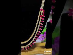 (634) American Diamond Necklace Set