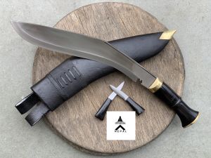 Gurkha Nepal Hand-Forged Classic Service Horn Handle Khukuri 13 Inches Blade
