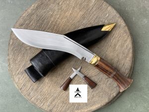 Gurkha Nepal Hand-Forged Traditional Wood Handle Light Weight Khukuri 9 Inched Blade