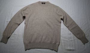 luxurious mens crewneck pure cashmere sweater.