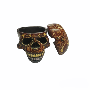 Colourful Skull Head Ashtray 4.7 Inch 