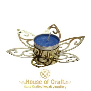Handmade Brass Flower Lamp Holder