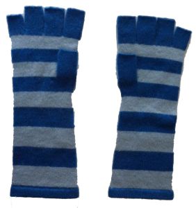 Pure  Cashmere  Mid  Length open   Finger  gloves  Hand  Knit  in Nepal 