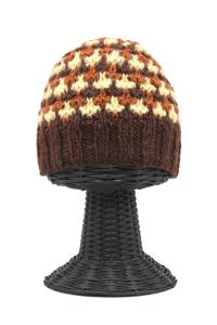 100% Woolen Outside and Polyester Inside Stretchable Soft & Warm Multi-Colored Patterned Beanie Hat